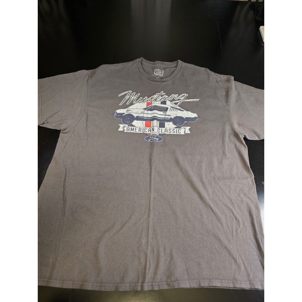 Gray Ford Classic Mustang Shirt Size 2XL